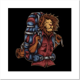 Cool lion conqueror of nature Posters and Art